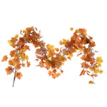 Load image into Gallery viewer, 5 Ft. --- Fall Orange Leaf Garland by Vickerman®
