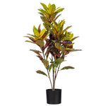 Load image into Gallery viewer, Artificial Croton Potted Tree - Vibrant Tropical Faux Plant -- Various Sizes
