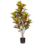 Load image into Gallery viewer, Artificial Croton Potted Tree - Vibrant Tropical Faux Plant -- Various Sizes

