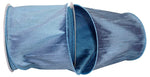 Load image into Gallery viewer, Extra-wide Florist Basics Dupioni Supreme Wired Edge Ribbon in vibrant French Blue, 4 inches wide by 10 yards, designed for oversized bows, tree toppers, luxury gift packaging, and event décor.
