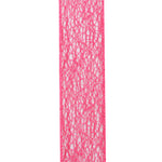 Load image into Gallery viewer, Web Natural Wire Edge Ribbon -- Fuchsia Color -- 1½ inch x 25 yards
