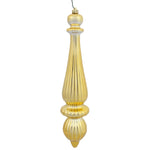 Load image into Gallery viewer, 14&quot; -- Gold Shiny -- Finial Drop Ornament (Pack of 2) by Vickerman®
