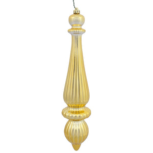 14" -- Gold Shiny -- Finial Drop Ornament (Pack of 2) by Vickerman®