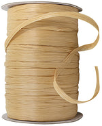 Load image into Gallery viewer, Premium - Matte Finish Raffia Ribbon --- 1/4in x 100 yards ---  Gold Color
