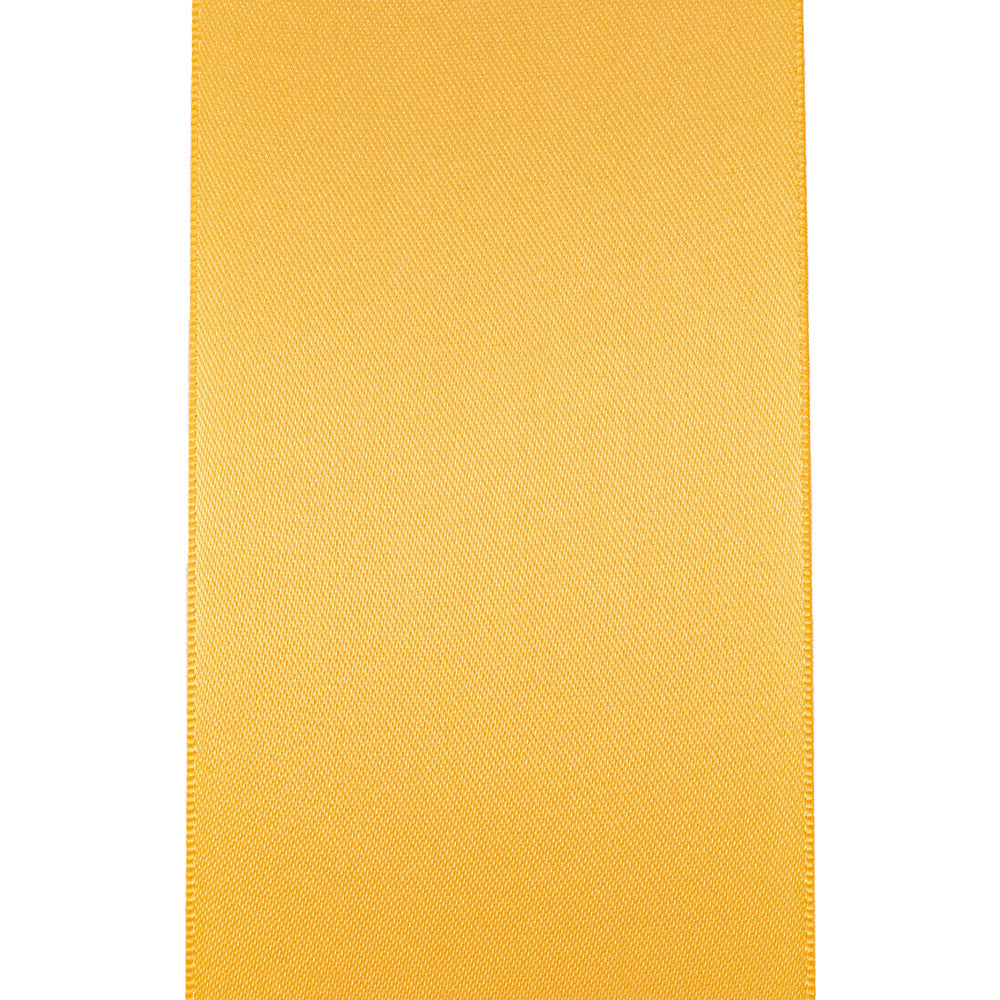 Double Face Satin Ribbon -- Gold Color --- Various Sizes