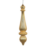 Load image into Gallery viewer, 14&quot; -- Gold Matte -- Finial Drop Ornament (Pack of 2) by Vickerman®
