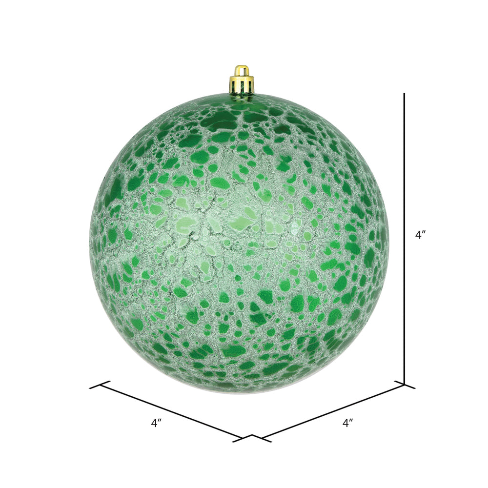 Green --- Drilled Crackle Finish Ball Ornament -- Various Sizes by Vickerman®