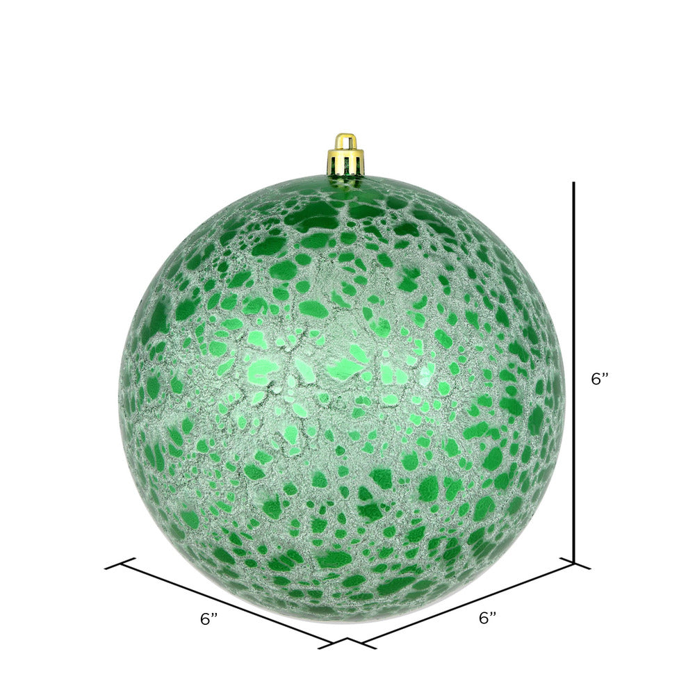 Green --- Drilled Crackle Finish Ball Ornament -- Various Sizes by Vickerman®