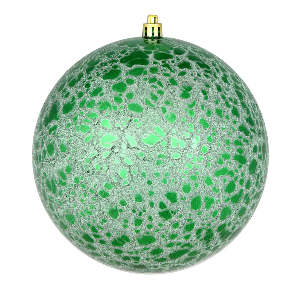 Green --- Drilled Crackle Finish Ball Ornament -- Various Sizes by Vickerman®