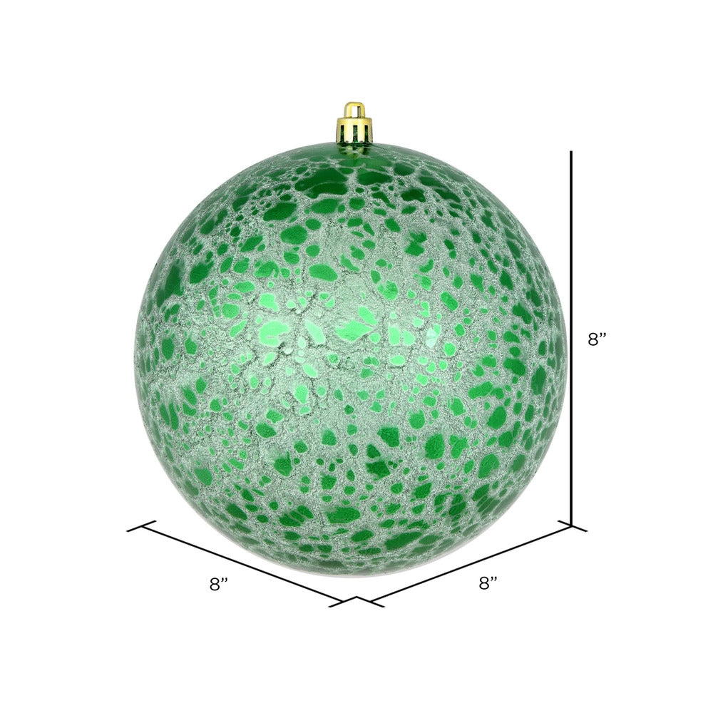 Green --- Drilled Crackle Finish Ball Ornament -- Various Sizes by Vickerman®