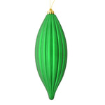 Load image into Gallery viewer, 8" -- Matte &amp; Shiny - Drilled Line Finial Christmas Ornaments — Various Colors -- 4 Pack by Vickerman®
