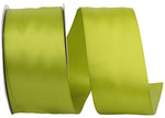 Load image into Gallery viewer, Double Face Satin Ribbon -- Green Grass Color --- Various Sizes
