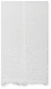 Guest Towel With Madeira Embroidery --- White