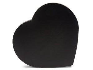 Heart Shape Box --- 3 pack --- Various Sizes --- Black Color