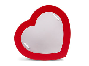 Heart Shape Box (with window) --- 3 pack --- Various Sizes --- Red Color