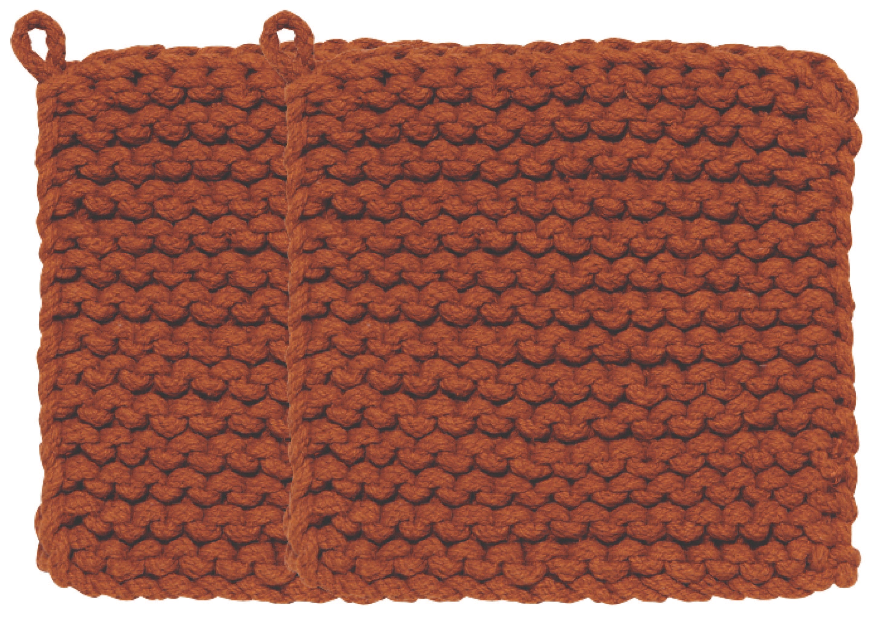 Cinnamon Stick Stonewash -- Knit Potholder / Trivet by Danica Heirloom®