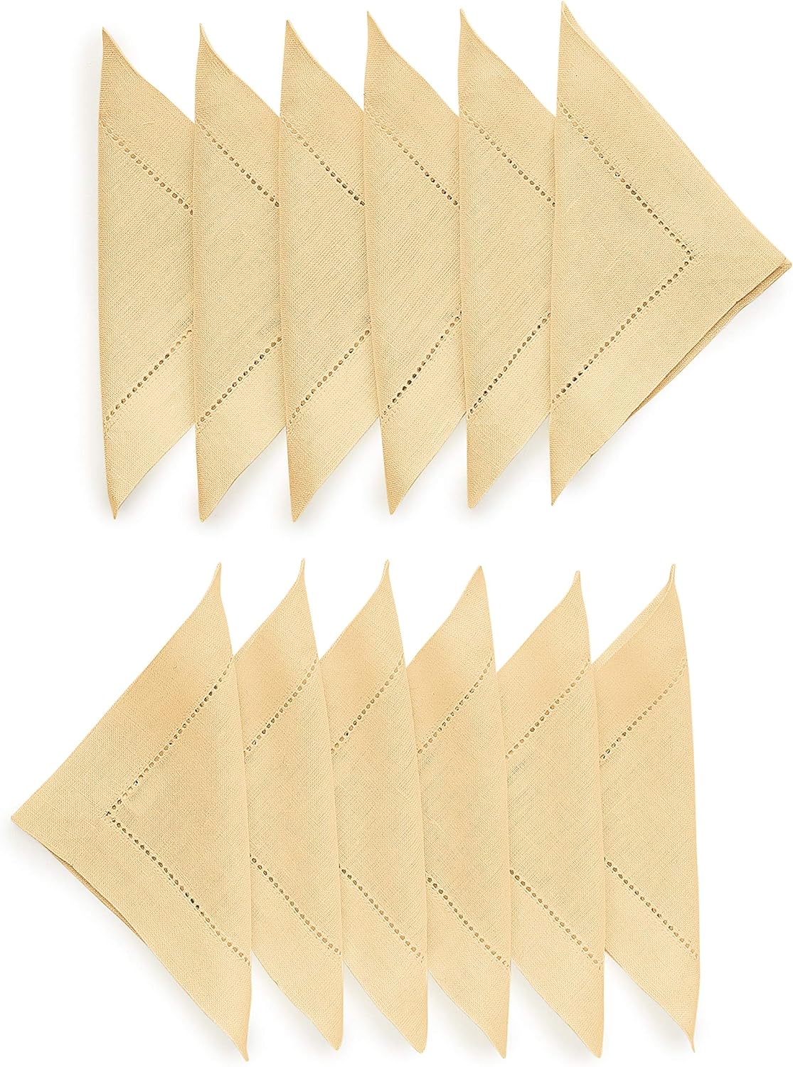 Hemstitched Table Linens (Beige Color)