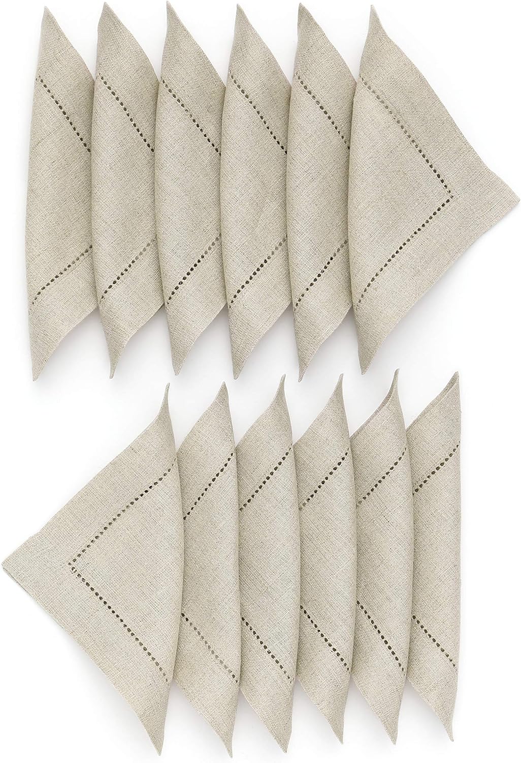 Hemstitched Table Linens (Natural Color)