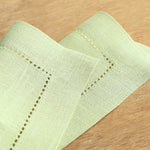 Load image into Gallery viewer, Hemstitched Table Linens (Sage Green Color)
