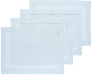 Hemstitched Table Linens (Light Blue Color)