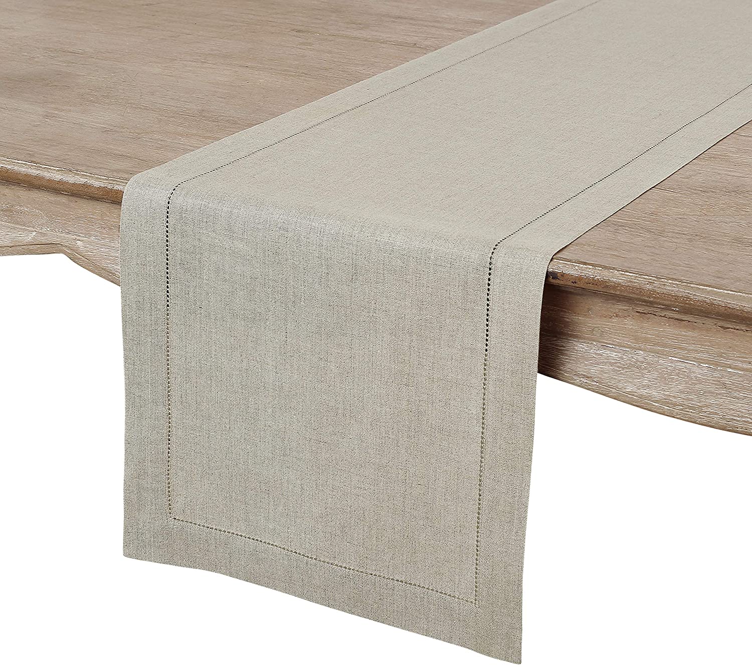 Hemstitched Table Linens (Natural Color)