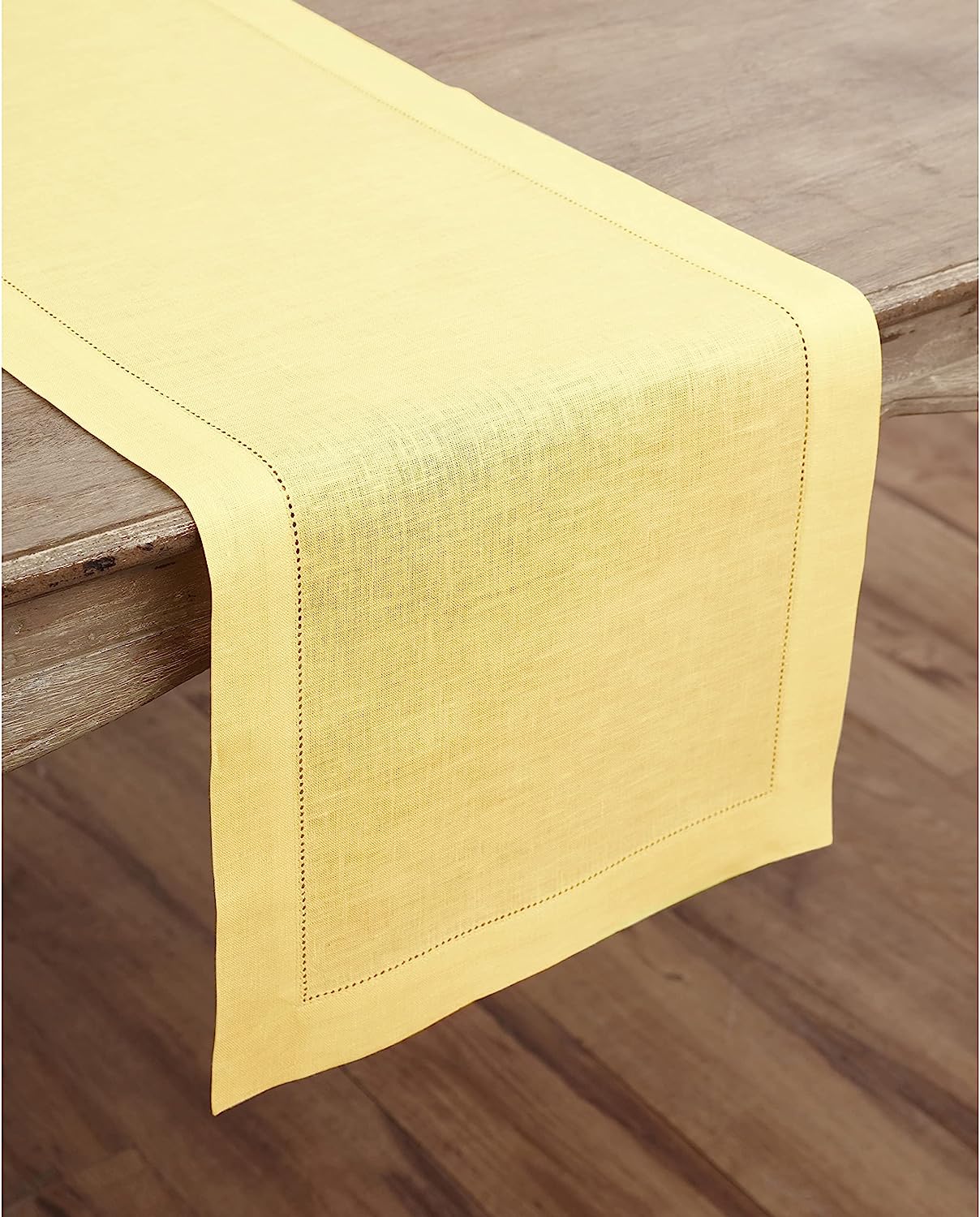 Hemstitched Table Linens (Yellow Color)