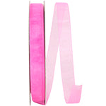 Load image into Gallery viewer, Chiffon Mono Sheer Ribbon -- Hot Pink Color --- Various Sizes
