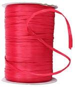 Load image into Gallery viewer, Premium - Matte Finish Raffia Ribbon --- 1/4in x 100 yards --- Imperial Red Color
