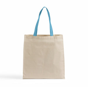 Light Weight Cotton Impress Totes with Contrast-Color Handles, Various Colors