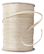 Load image into Gallery viewer, Premium - Matte Finish Raffia Ribbon --- 1/4in x 100 yards ---  Ivory Color
