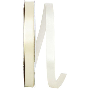 Double Face Satin Ribbon -- Ivory Color --- Various Sizes