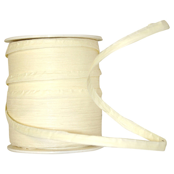 Paper Raffia Ribbon --- 1/4in x 100 yards --- Ivory Color