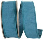 Load image into Gallery viewer, Full roll of Florist Basics Dupioni Supreme Wired Edge Ribbon in Jade, 1½ inch wide by 10 yards, ideal for wreath making, floral designs, holiday decorating, and elegant gift wrapping.
