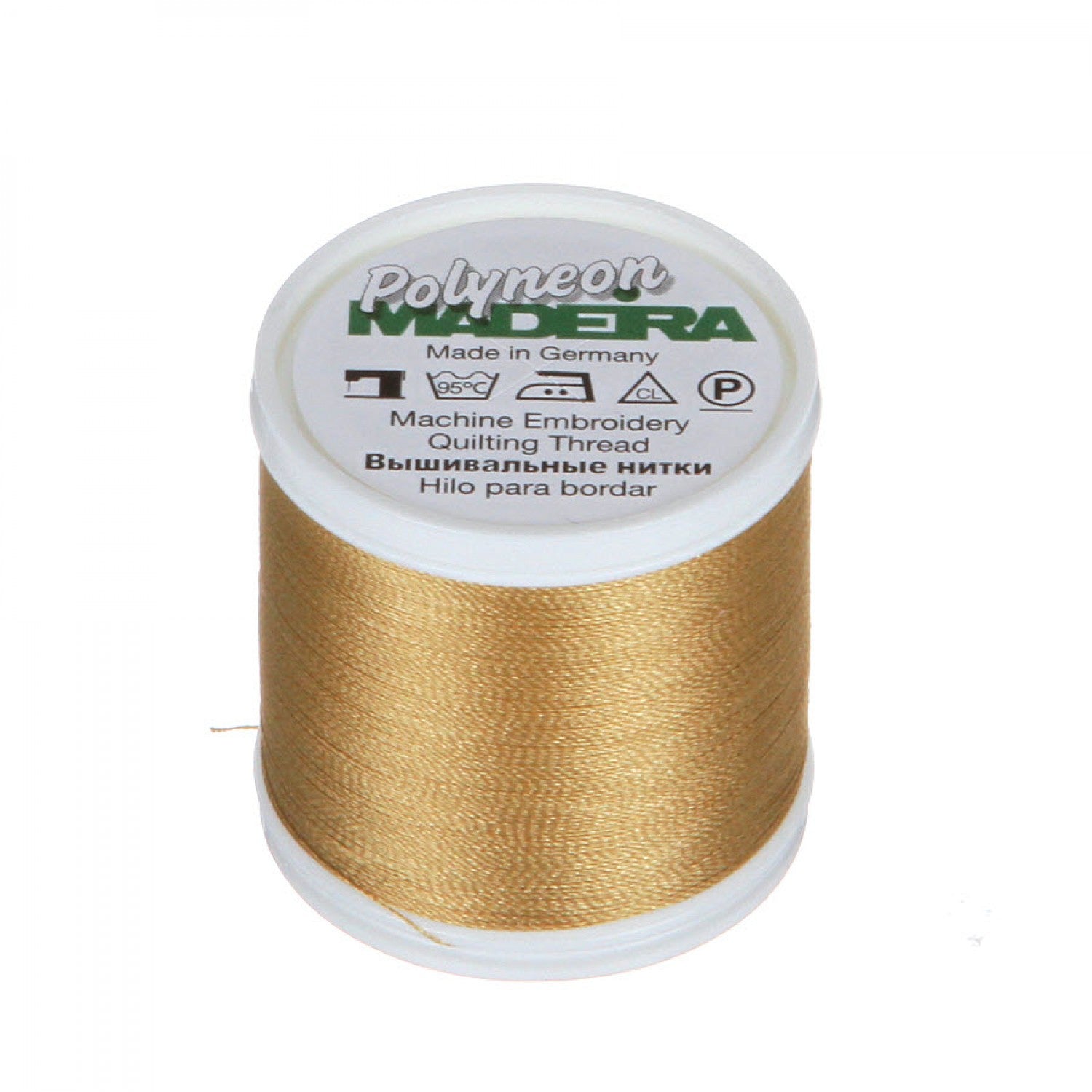 Khaki Brown Gold Color -- Ref. # 1673 -- Polyneon Machine Embroidery Thread -- (#40 / #60 Weights) -- Various Sizes by MADEIRA®
