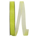 Load image into Gallery viewer, Chiffon Mono Sheer Ribbon -- Kiwi Color --- Various Sizes
