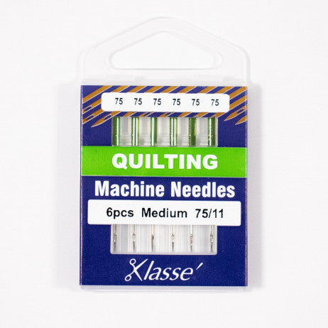 KLASSÉ® Quilting Sewing Machine Needles — 6 Pack — Sizes: 75/11 & 90/14
