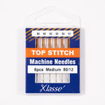 Load image into Gallery viewer, KLASSÉ® Topstitch Sewing Machine Needles — 6 Pack — Sizes 80/12, 90/14 &amp; 100/16
