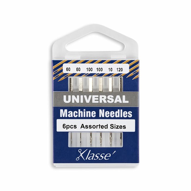 Universal Home Sewing Machine Needles — 6 Pack — Various Sizes by KLASSÉ®