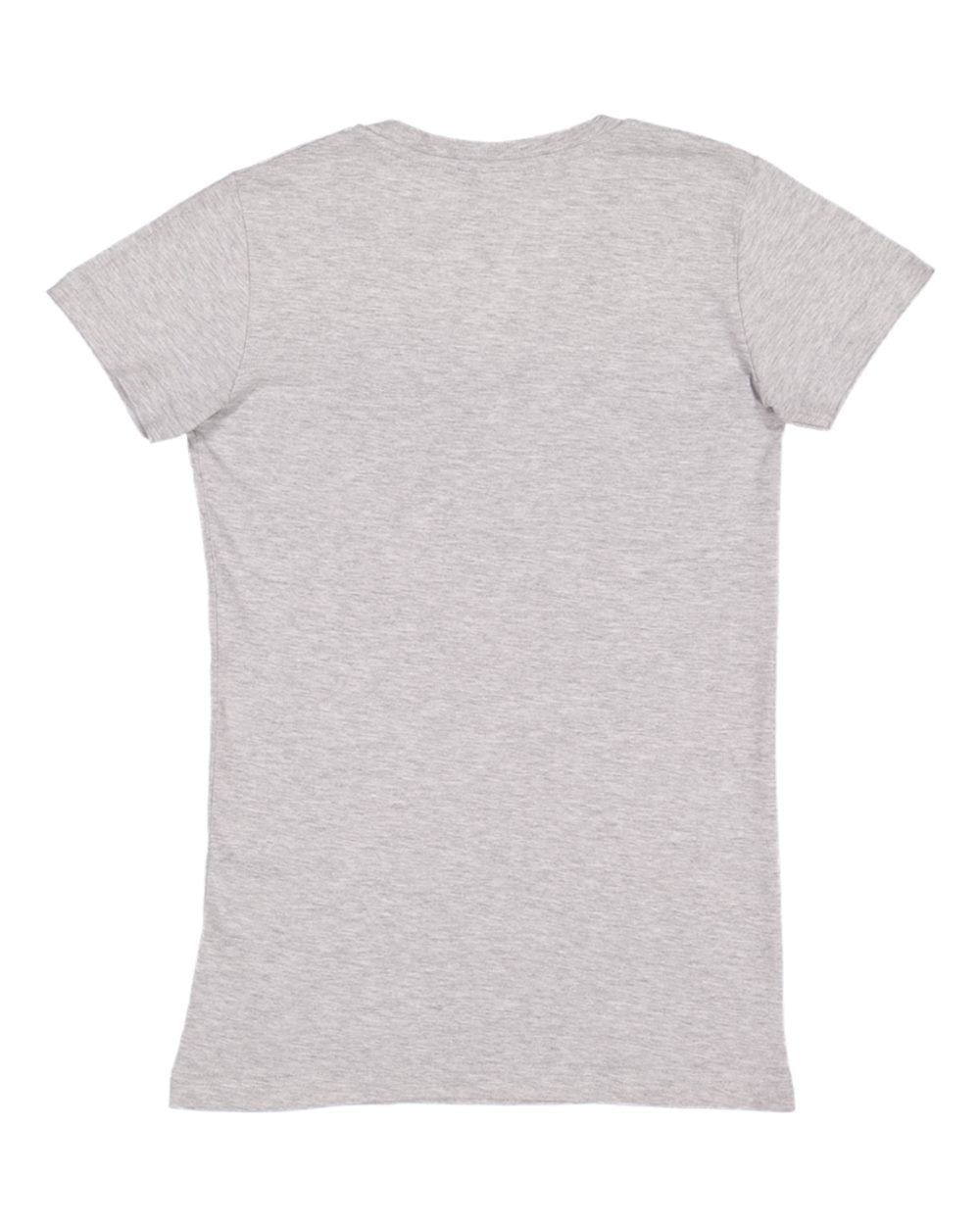 Ladies (Junior) Fitted  --  (V-Neck) T-Shirt  -- 100% Cotton -- Heather Color