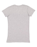 Load image into Gallery viewer, Ladies (Junior) Fitted  --  (V-Neck) T-Shirt  -- 100% Cotton -- Heather Color
