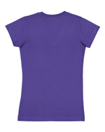 Load image into Gallery viewer, Ladies (Junior) Fitted --  (V-Neck) T-Shirt -- 100% Cotton -- Purple Color

