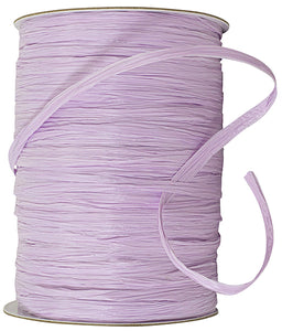 Premium - Matte Finish Raffia Ribbon --- 1/4in x 100 yards --- Lavender Color