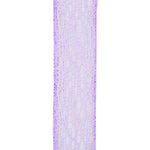 Load image into Gallery viewer, Web Natural Wire Edge Ribbon -- Various Sizes --- Lavender Color

