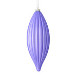 Load image into Gallery viewer, 8" -- Matte &amp; Shiny - Drilled Line Finial Christmas Ornaments — Various Colors -- 4 Pack by Vickerman®
