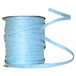 Paper Raffia Ribbon --- 1/4in x 100 yards --- Light Blue Color