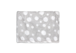Load image into Gallery viewer, Dotted Flannel Fleece Baby Blanket, 30 x 36 in, Light Grey &amp; White Color
