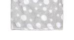 Load image into Gallery viewer, Dotted Flannel Fleece Baby Blanket, 30 x 36 in, Light Grey &amp; White Color
