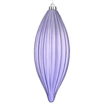Load image into Gallery viewer, 8" -- Matte &amp; Shiny - Drilled Line Finial Christmas Ornaments — Various Colors -- 4 Pack by Vickerman®
