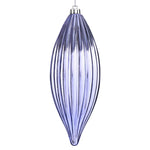 Load image into Gallery viewer, 8" -- Matte &amp; Shiny - Drilled Line Finial Christmas Ornaments — Various Colors -- 4 Pack by Vickerman®
