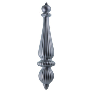 14" -- Limestone Matte-- Finial Drop Ornament (Pack of 2) by Vickerman®